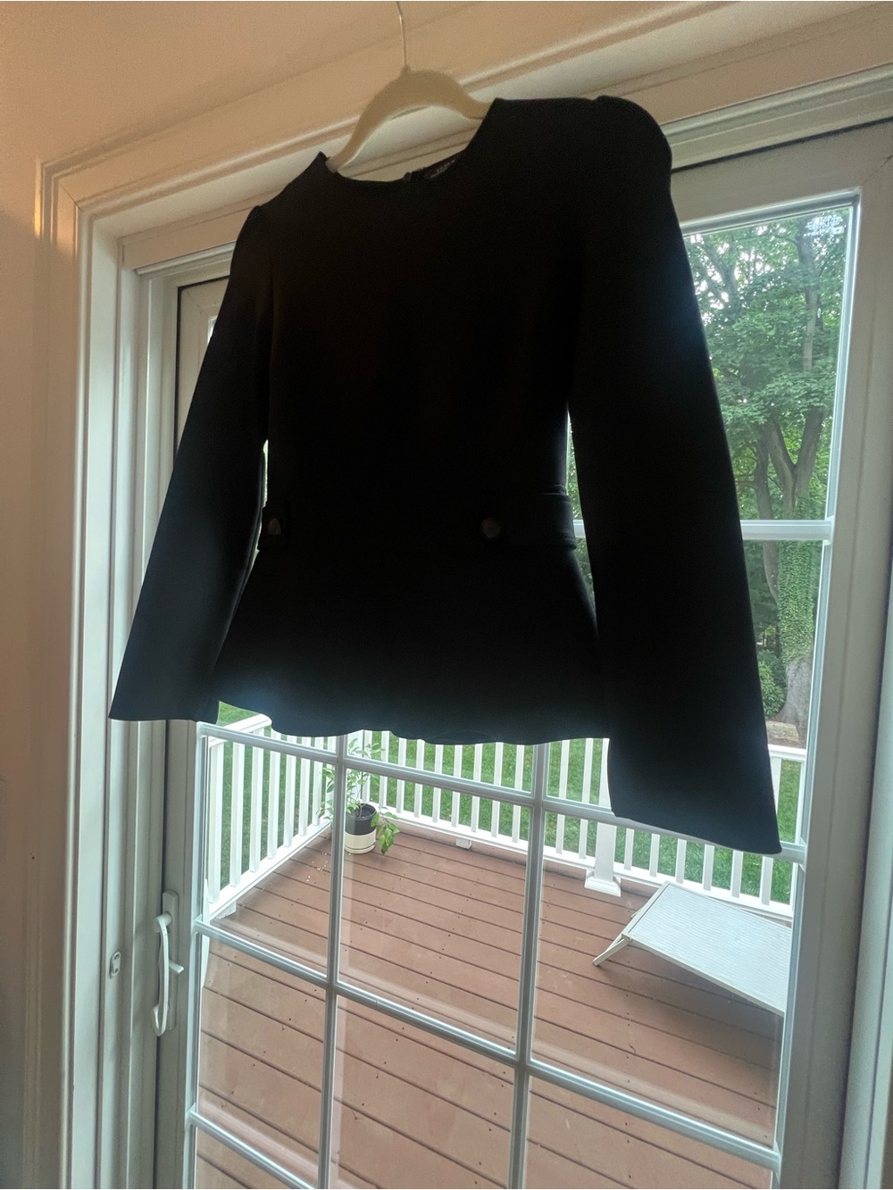 Zara Black Women's Peplum Jacket